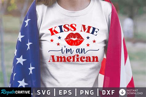Download Free Kiss Me I'm American Creativefabrica Free PSD Mockups
