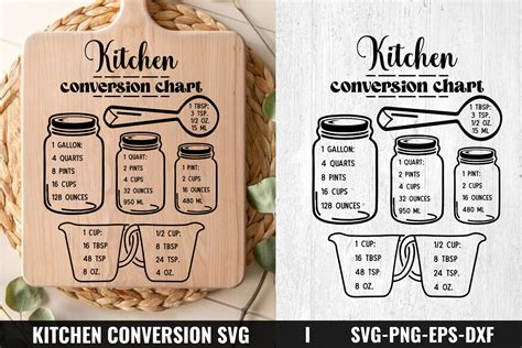 Download Free Kitchen Conversion Chart SVG PDF Creativefabrica