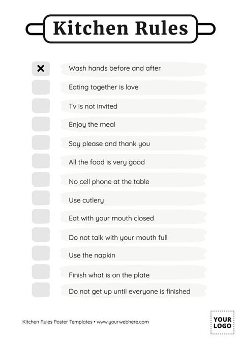 Download Free Kitchen Rules Creativefabrica