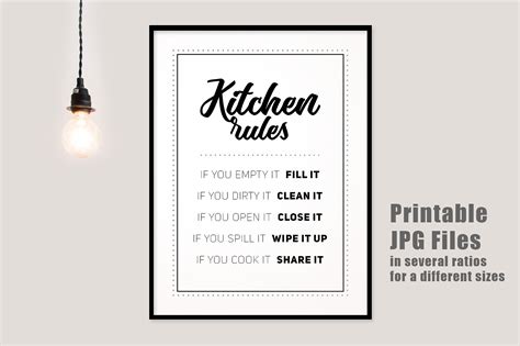 Download Free Kitchen Rules Creativefabrica For Crafts