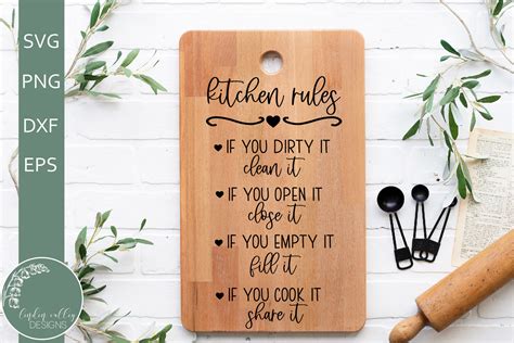 Download Free Kitchen Rules Cricut SVG For Crafts