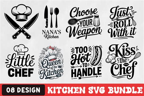 Download Free Kitchen SVG Bundle | Apron SVG Cut Files For Silhouette