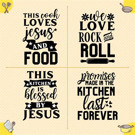 Download Free Kitchen Svg Bundle Cricut SVG DXF Files