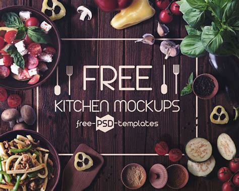 Download Free Kitchen Textiles Mockup Set PSD Templates TIFF Yellowimages PSD Files