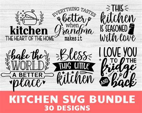 Download Free Kitchen sayings SVG bundle, Cook SVG Cut Files