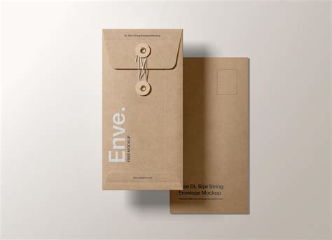 Download Free Kraft Envelope With String Closure Mockup PSD Generator