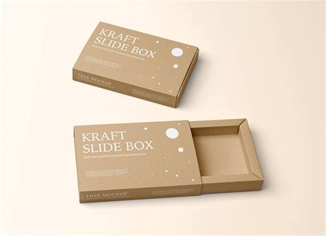 Download Free Kraft Paper Box Mockup PSD Generator