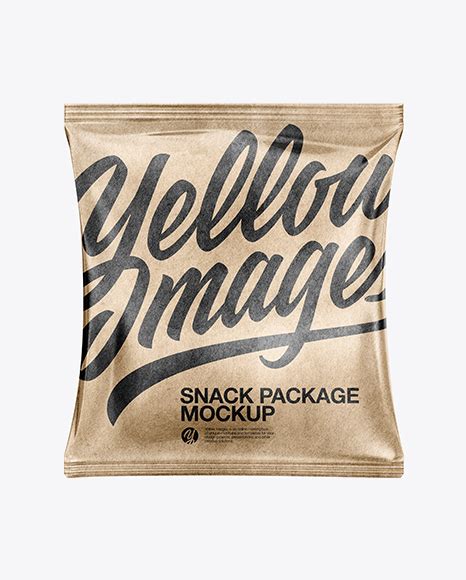 Download Free Kraft Paper Snack Package Mockup PSD PSD Yellowimages PSD Files