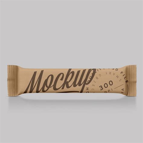 Download Free Kraft Snack Bar Mockup PSD Placeit PSD Files