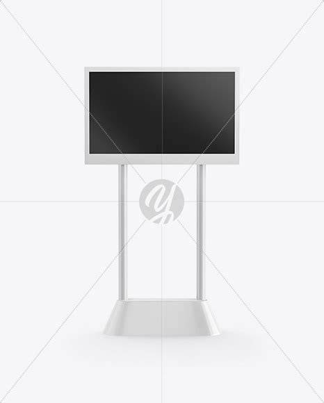 Download Free LED Digital Banner Stand Mockup - Front View PSD Yellowimages