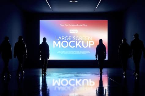 Download Free LED Poster Video Wall Mockup TIFF PSD Generator