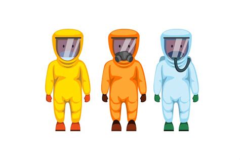 Download Free Lab worker in hazmat suit flat vector illustration Files Free PSD Mockups