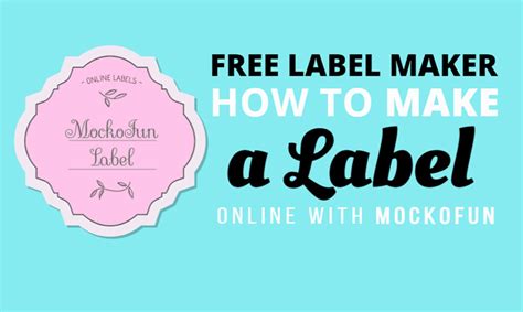 Free Label Template - MockoFUN