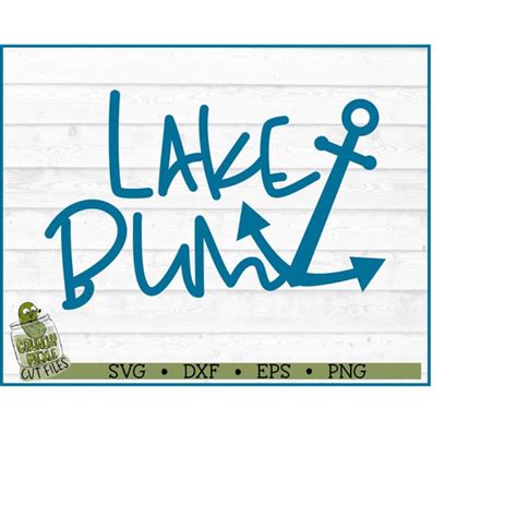 Download Free Lake Bum Anchor SVG Files DXF Files