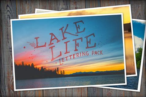 Download Free Lake Life Lettering Pack For Crafts