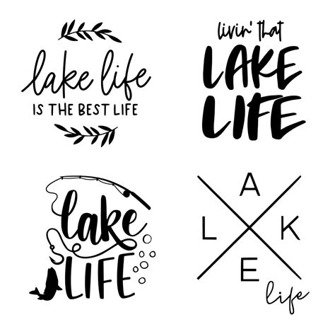 Download Free Lake Life Lettering Pack For Silhouette