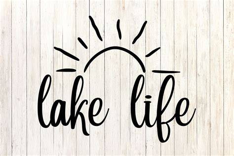 Download Free Lake Life Sun 2 SVG File For Silhouette