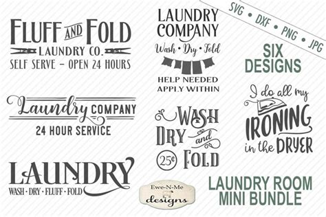Download Free Laundry Bundle - 20 Laundry Designs - SVG Cut Files Commercial Use DXF Files