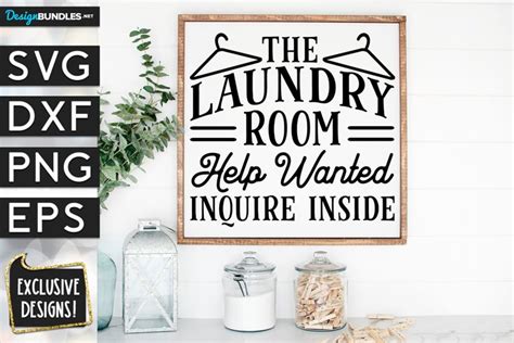 Download Free Laundry Room Help Wanted SVG DXF Files