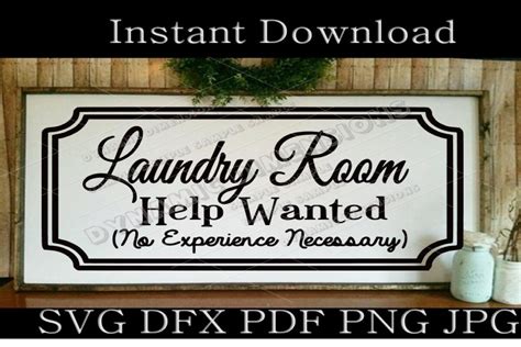 Download Free Laundry Room Help Wanted SVG For Crafts