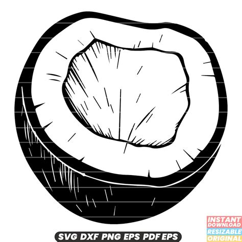 Download Free Lazy Days Coconut Commercial Use DXF Files