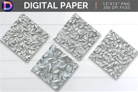 Download Free Leaf Digital Paper Commercial Use DXF Files