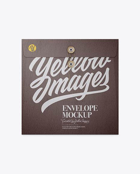 Download Free Leather Envelope With String Closure Mockup PSD Yellowimages