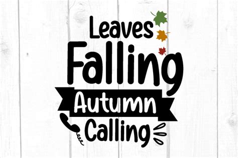 Download Free Leaves Are Falling Autumn Is Calling SVG Files DXF Files