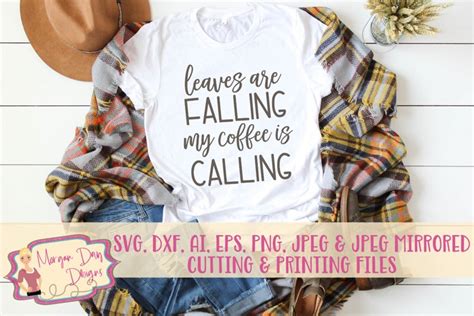 Download Free Leaves Are Falling Coffee Is Calling Files DXF Files
