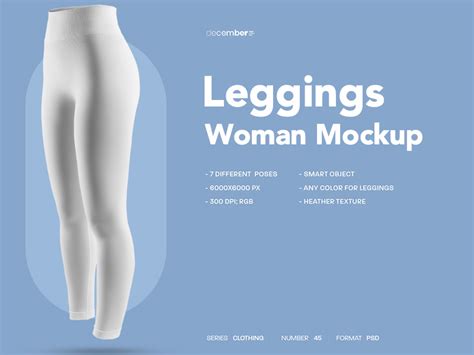 Download Free Leggings Mockup - Back View PSD Placeit