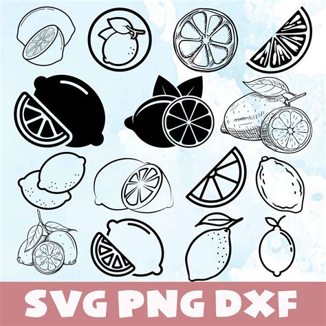 Download Free Lemon SVG, Lemon DXF, Cuttable File DXF Files