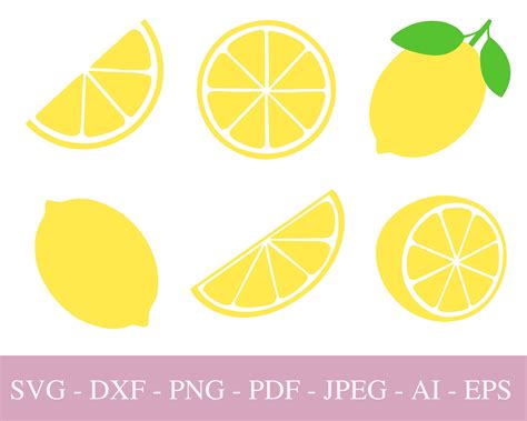 Download Free Lemon SVG, Lemon DXF, Cuttable File For Silhouette