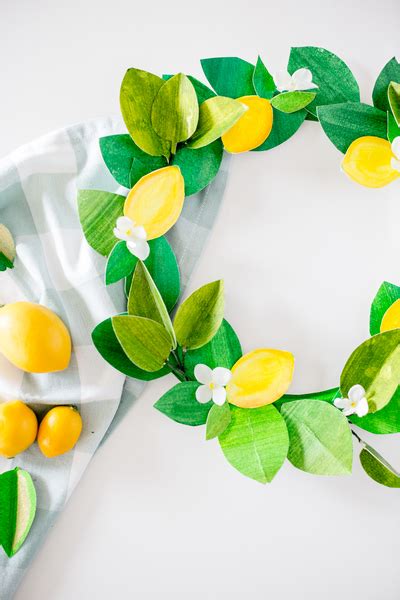 Download Free Lemon Wreath Crafts