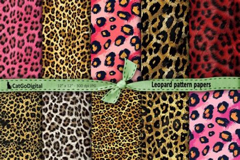 Download Free Leopard Coat Digital Papers Crafts