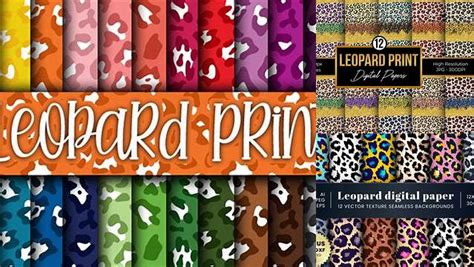 Download Free Leopard Coat Digital Papers Cut Files
