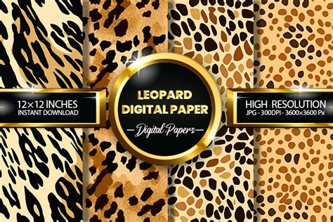 Download Free Leopard Coat Digital Papers Easy Edite