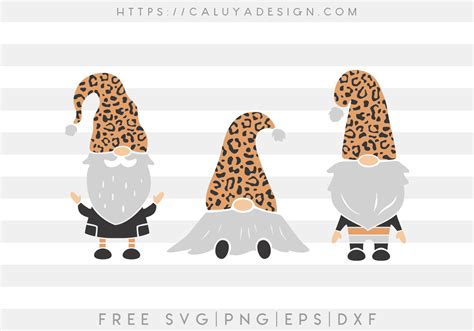 Download Free Leopard Gnomes | Png Sublimation Crafts