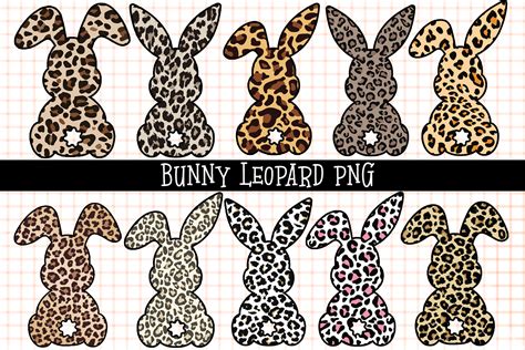 Download Free Leopard Print Rabbit PNG| Sublimation design | Png Downloads DXF Files