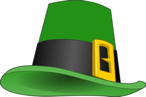 Download Free Leprechaun Hat | SVG | PNG | DXF | EPS Files DXF Files