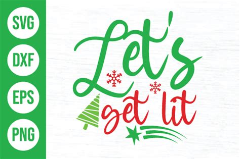 Download Free Let's Get Lit SVG {Hand Lettered} For Silhouette