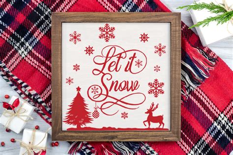 Download Free Let it Snow CHRISTMAS SVG File Cut Files