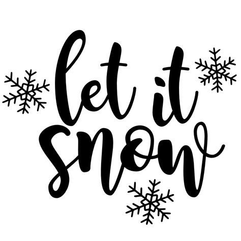 Download Free Let it Snow CHRISTMAS SVG File For Silhouette