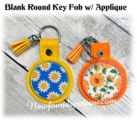 Download Free Letter B ITH Round Key Fob | Applique Embroidery Files