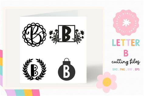 Download Free Letter B SVG CUT FILE Files Free PSD Mockups