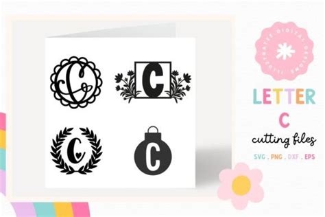 Download Free Letter C SVG CUT FILE Commercial Use DXF Files