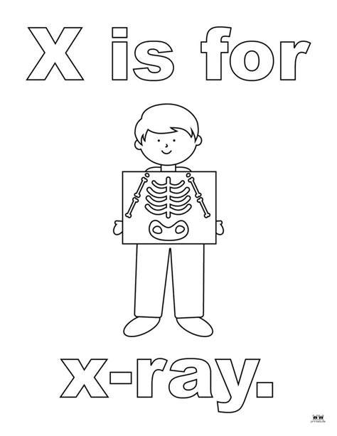 Free Letter X Coloring Pages