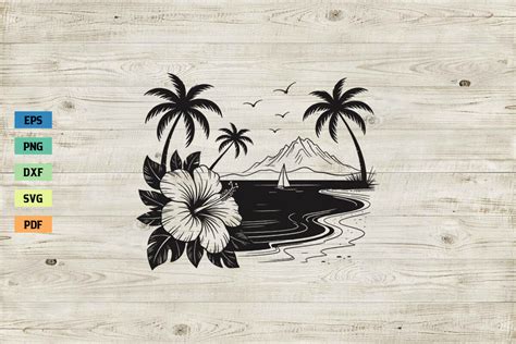 Download Free Life At Beach - SVG File, DXF File Creativefabrica For Crafts