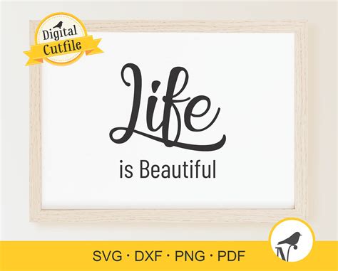 Download Free Life Is Beautiful SVG Cut File - Kitchen SVG, Home Vector Commercial Use