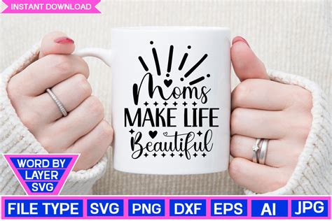 Download Free Life Is Beautiful SVG Cut File - Kitchen SVG, Home Vector Commercial Use For Crafts