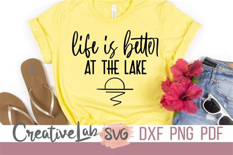 Download Free Life Is Better At The Lake SVG Files DXF Files